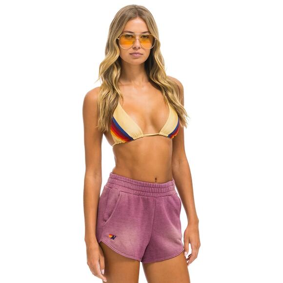 Aviator Nation 5 Stripe Pocket Club Shorts Faded Berry Women’s Size S NEW~NWT!! - Picture 1 of 7